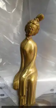 

The ancient bronze sculpture brass China beauty beauty sexy beauty