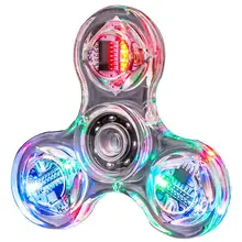 Fidget Spinner lumineux à main, jouets anti Stress, qui brillent dans la nuit, EDC