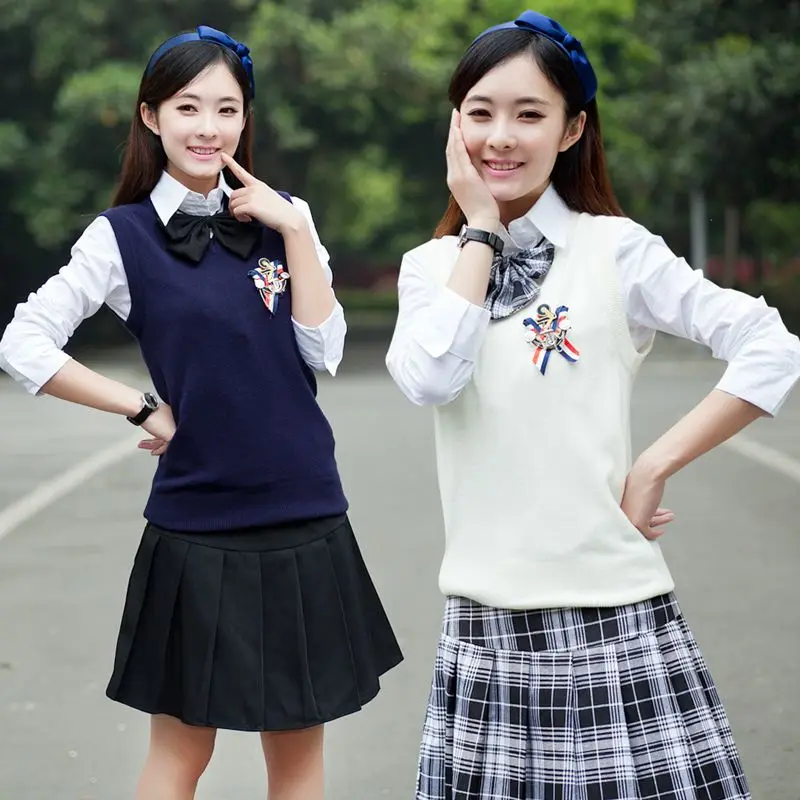 Girls School Uniform British Style Uniform School Uniform Sweater Work ...