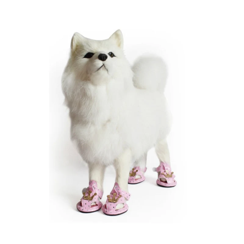 Обувь для собак сандалии плюшевые медведи пудели обувь сапоги леопардовая обувь противоскользящая обувь для собаки питомец поставки D1 для щенка