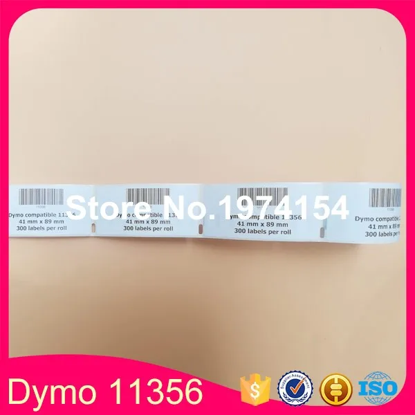 100 * рулоны Dymo 11356 этикетка 41 мм x 89 совместимая шпатент для LW450 (также поставка