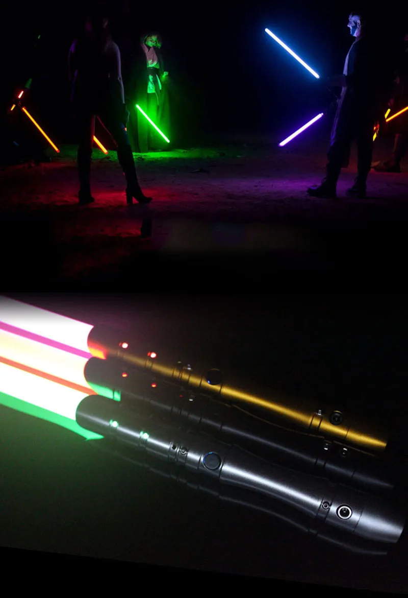 Sabre de Luz Luke a Força Lidar com Jedi Polegadas Led Cosplay Jedi Cavaleiro Sith Sabre Luz Metal Dueling Vara Espada 100 cm - 39 2 Brinquedos que acendem