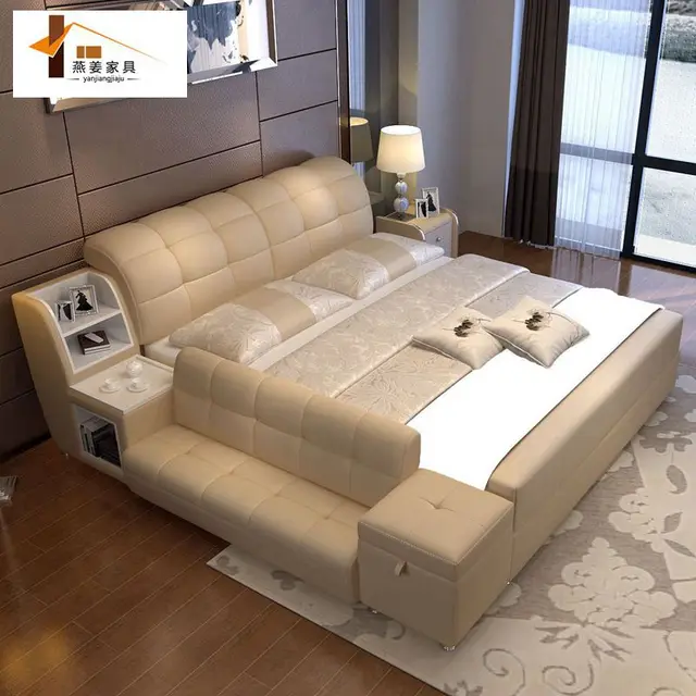 Bedroom Furniture China Leather Bed Tatami Minimalist Modern Bedroom Furniture China Leather Bed Tatami Minimalist Modern Double Width Includes 1 5 Meters 8