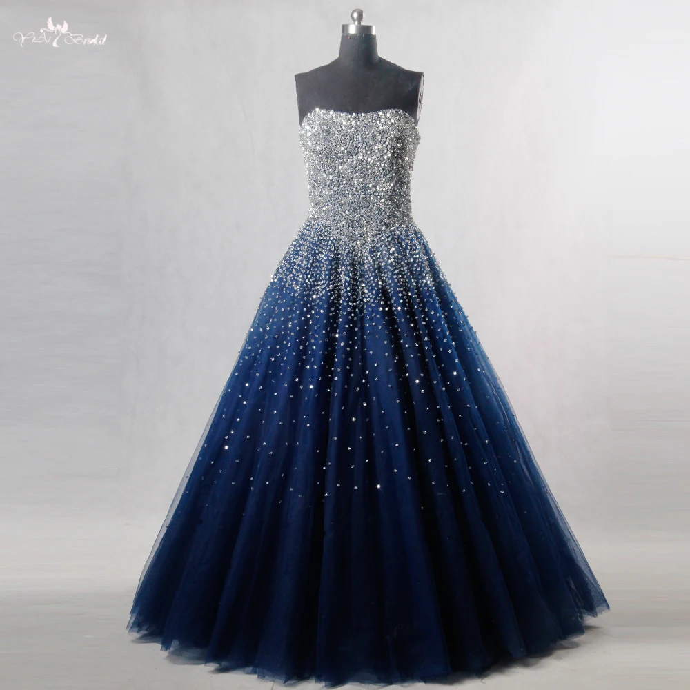 Vestito blu deals e argento