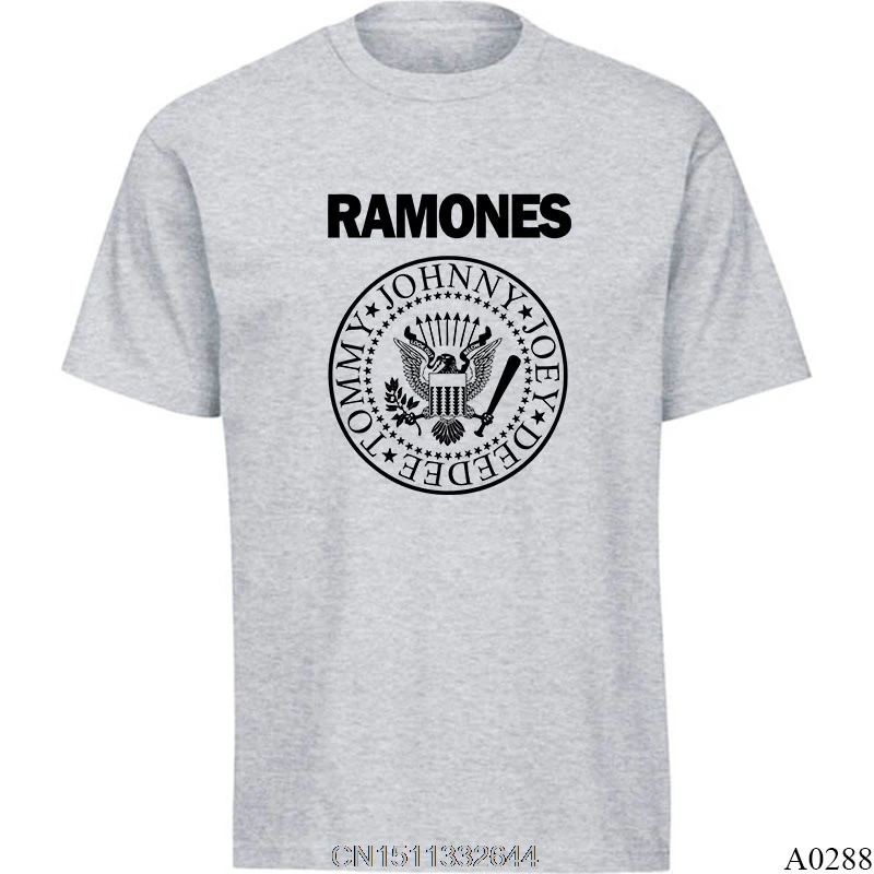Gildan Top Quality RAMONES shirt O-Neck Popular Rock Hip Hop t Cotton men's short sleeve shirts | Мужская одежда