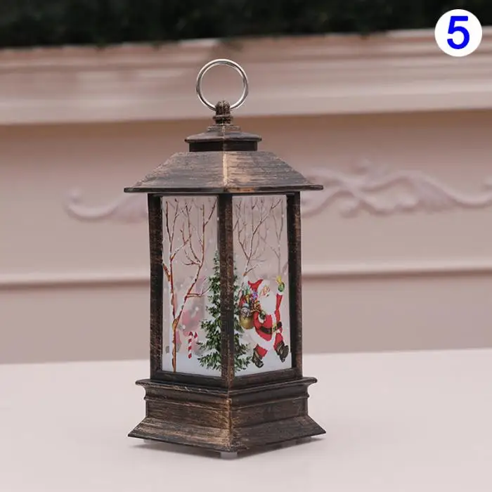 Christmas Candlestick Lantern Light Candle Holder Lamp Bulb Home Party Decor MYDING