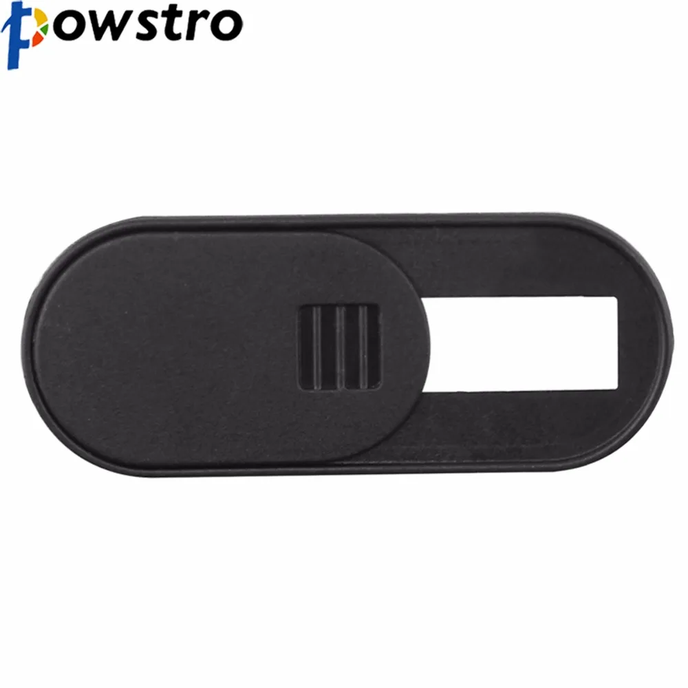 

Powstro Black color WebCam Cover Slider Shutter Magnet Slider Plastic Phone Lens Cover For IPad Web Laptop PC Smartphone