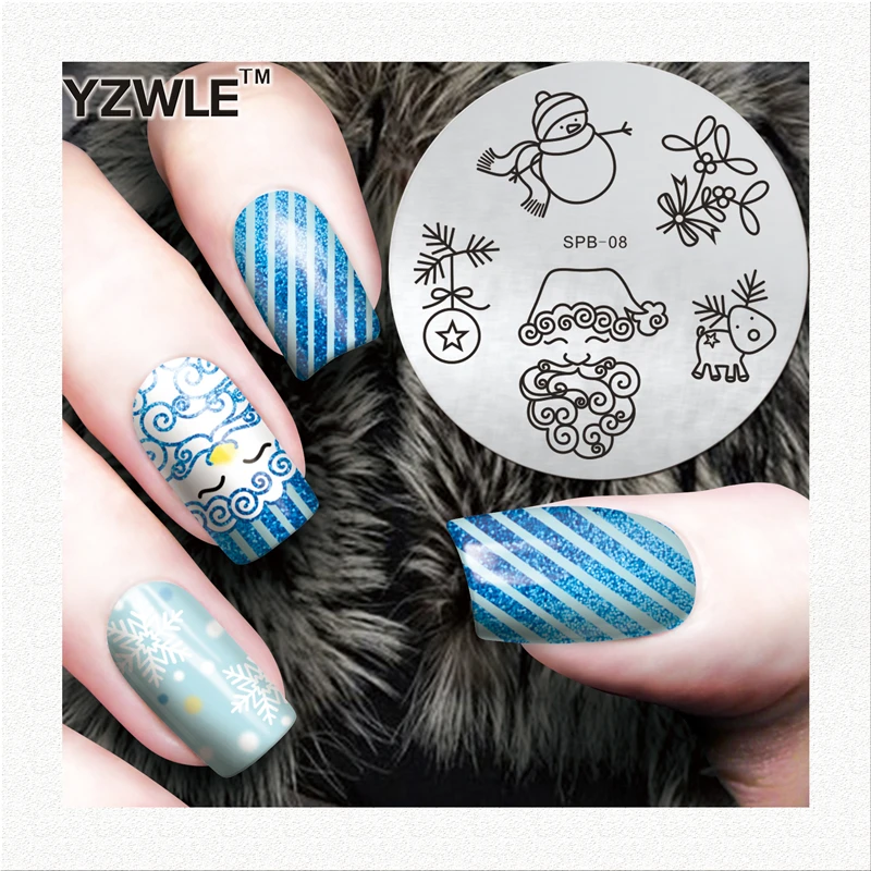 

YZWLE factory price retail 2019 designs template nail stamping plates for nail art manicure for diy nail art
