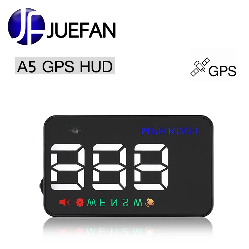 

hot A5 Auto Car HUD GPS Head Up Speedometer Speedometer Display Warning Windshield Pan Instrument Panel Warning Projector
