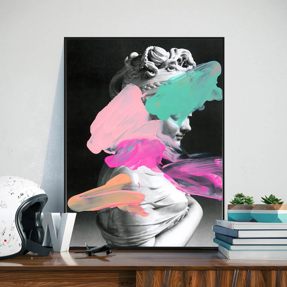 Home Wall Art HD Prints Nordic Style Female Symbol Painting Canvas Pictures Watercolor Abstract Poster Modular For Bedroom Decor | Дом и сад