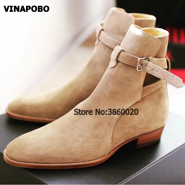 Chelsea boots with buckle strap mens Clearance