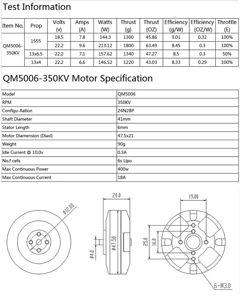 QM5006-350KV