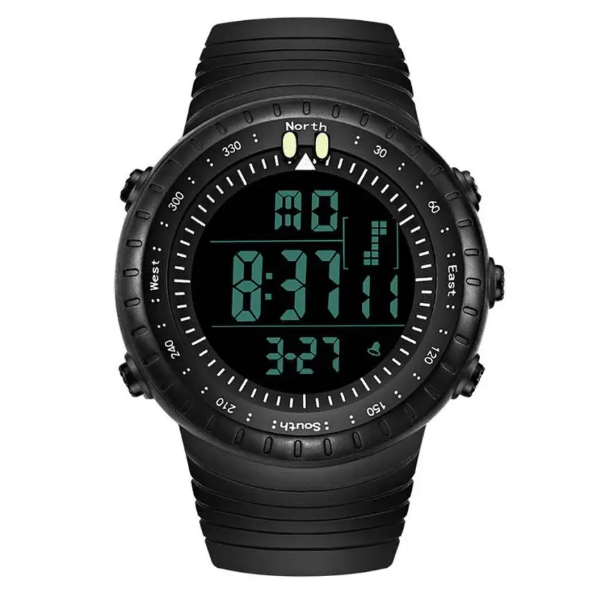 

Digital Wristwatches 2017 Hot-sale Men Watch Fashion Silicone Band Sports Watches LED for Running Nov22