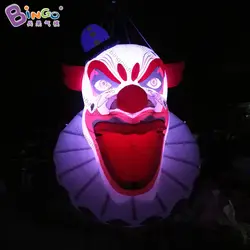 8,5 футов высокая гигантская надувная голова клоуна, 2,6 метров высокая надувная голова призрака Хэллоуина с светодиодный надувной игрушкой