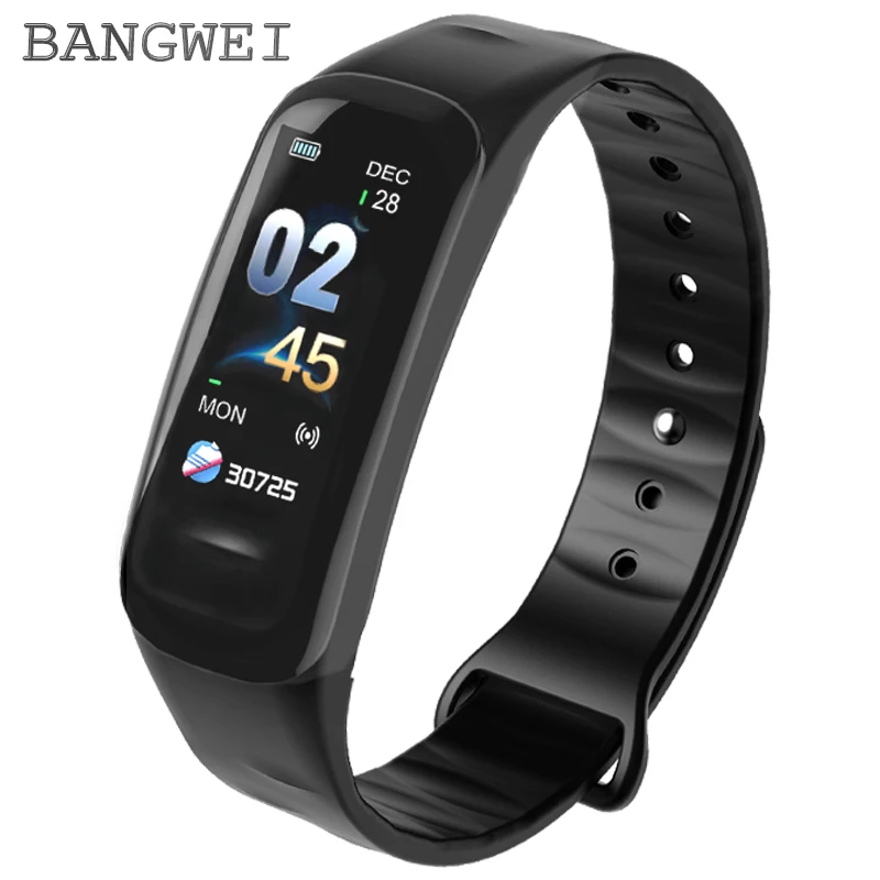 

BANGWEI Sport Mens Smart Watch Men bracelet Smart touch screen Bluetooth Heart Rate Sleep Monitor Fitness Pedometer LED Clock