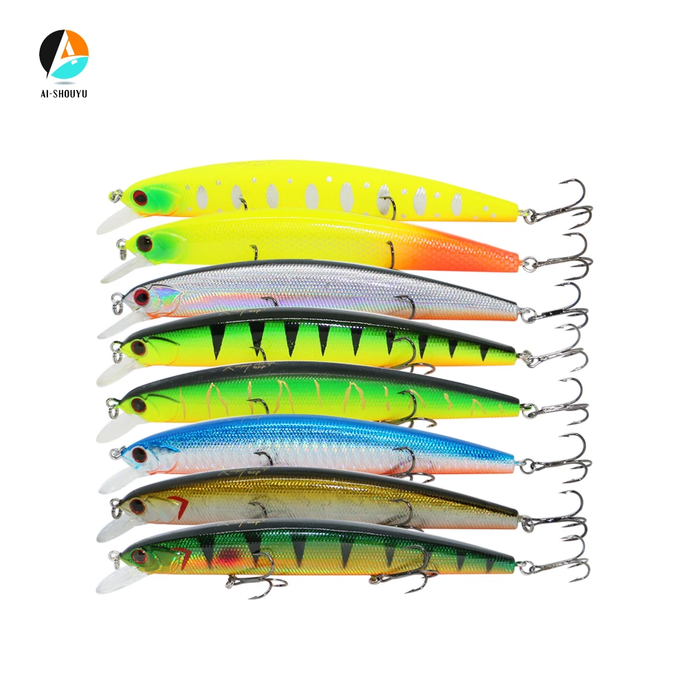 

AI-SHOUYU 1PCS 1pcs New Big Minnow Fishing Lures 13cm/20g Suspending Hard Bait Crankbaits Isca Sea Wobbler Swimming Baits