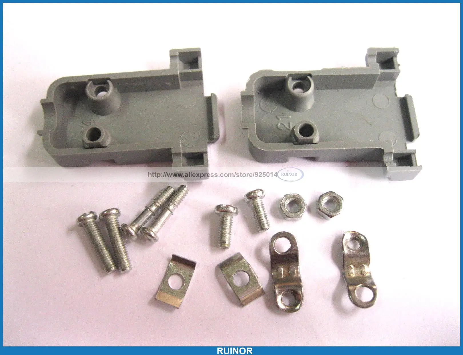 

50 Pcs D Sub Hood Cover for 9 Pin or 15 Pin 3 Row D Sub