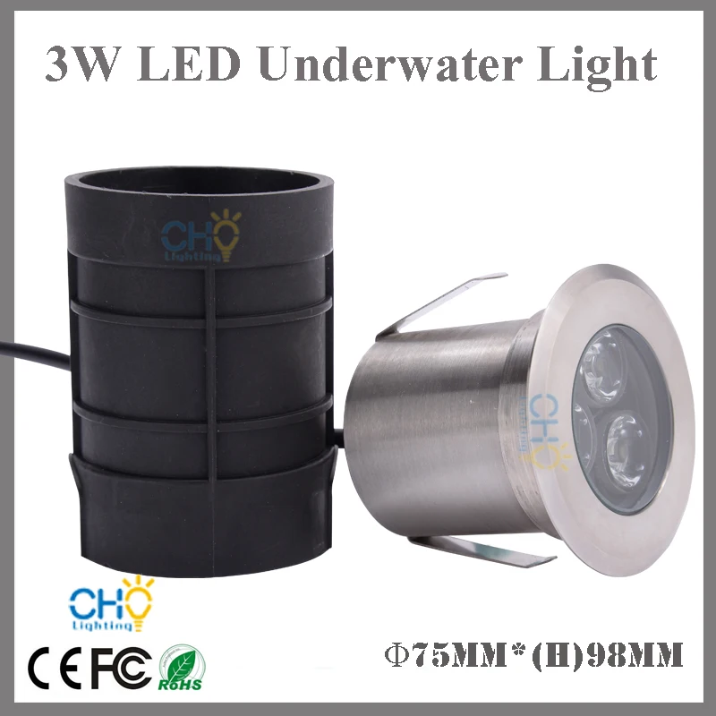 3w led underwater light 75 back