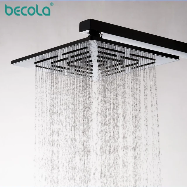 12 Inch 30cm Stainless Steel Square Rain Shower Head 556 Holes 12 Inch 30cm Stainless Steel Square Rain Shower Head 556 Holes Water