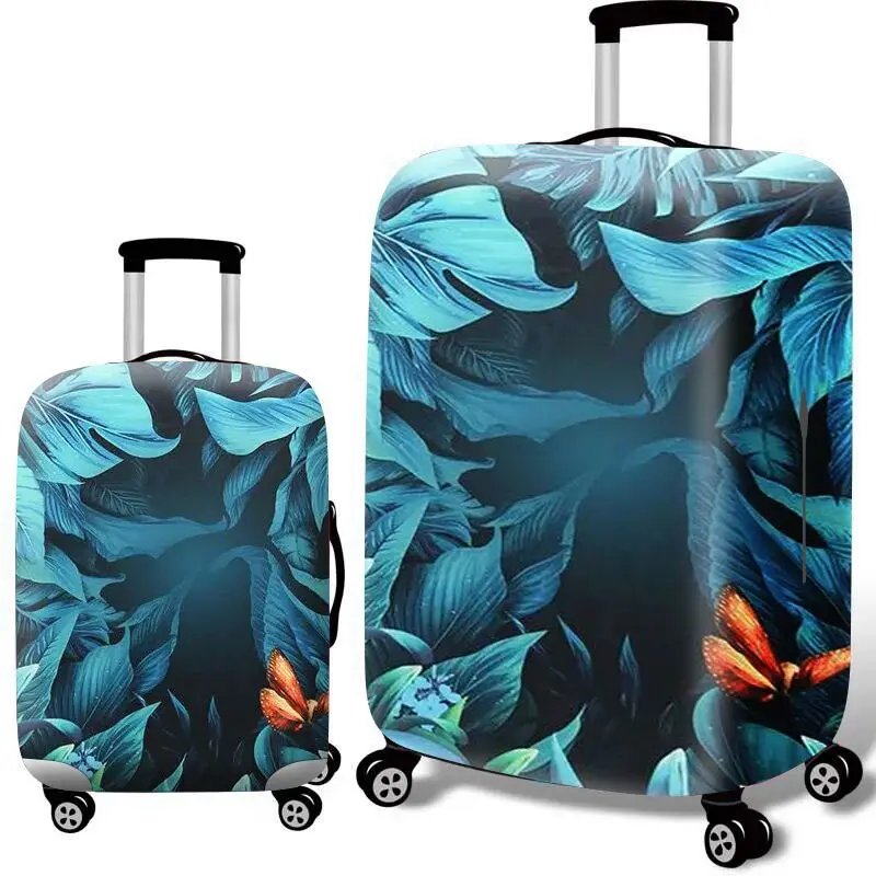 Travel Accessories Luggage Cover Suitcase Protection Baggage Dust Cover Elasticity Flowers Trunk Set Case For Travel Suitcase
