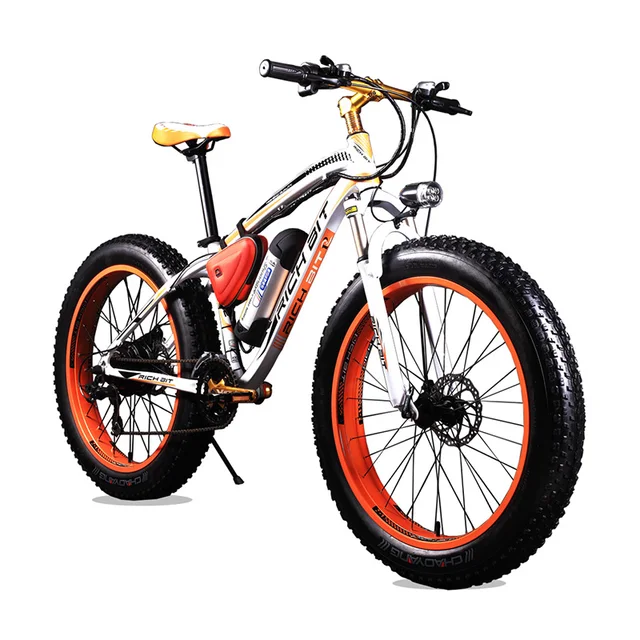 Best price at $1536 Cheap New Bike 36V* 350 Watt Lithium Battery Electric Snow Bike Road Bicycle SHIMAN0 21 Speeds Mountain Bike Electric Bicycle Orange