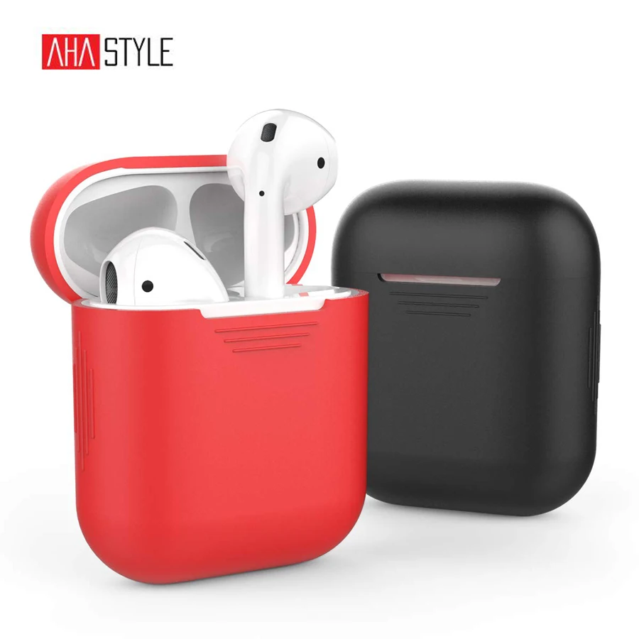 Ahastyle чехол для наушников для Apple AirPods, силиконовый чехол, защитный чехол, чехол для Apple AirPods, зарядное устройство, аксессуары