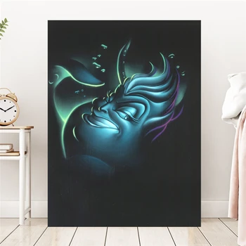

The Little Mermaid Villains HD Wall Art Canvas Poster And Print Canvas Painting Decorative Picture For Office Bedroom Home Decor