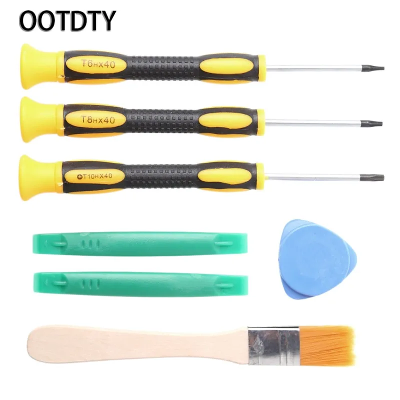 

OOTDTY Game Accessories T6 T8H T10H Screwdriver Repair Tool Kit For Xbox One/Xbox 360 Controller/PS3/PS4