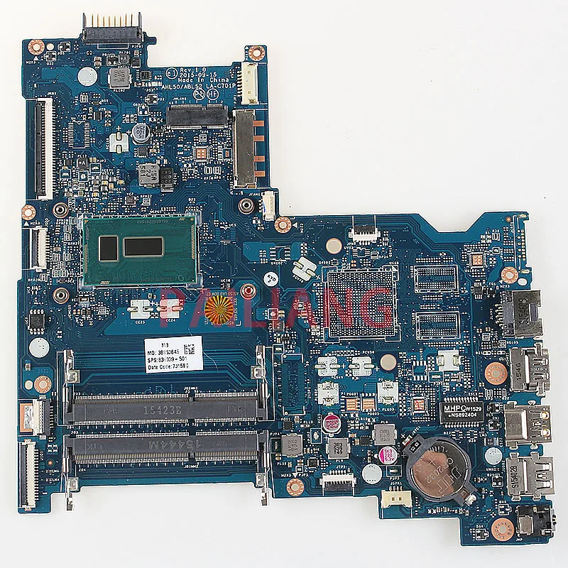 #Special Offers PAILIANG Laptop motherboard for HP 15-AC PC Mainboard I5-5200U 836039-501 836039-601 AHL50/ABL52 LA-C701P full tesed DDR3