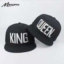 Lovers Embroidery King Queen Baseball Cap Dad Hat Bones Women Men Hat Male Female Snapback Street