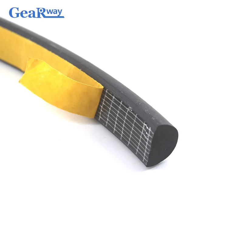 

1Meter Seal Strip Foam EPDM D Type Sealing Strips for Window Door Wind Proof Self-adhensive Rubber Door Seal Strip