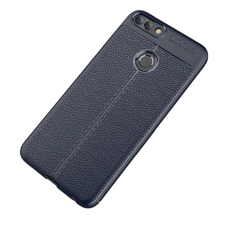 Icoque For Lichi Cover Huawei P Smart Case Silicone Soft Shockproof Protection for Enjoy 7S Coque Huawei P Smart Funda Black (10)