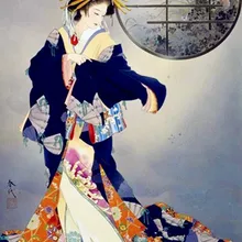 DIY фото на заказ, 5D алмазная вышивка крестиком полная дрель мозаика Алмазная вышивка Японская женщина Гейша домашний декор