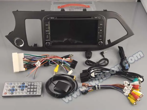 Top 8" Android 8.0 Oreo OS Car DVD Multimedia Navigation GPS Radio for Kia Morning/Picanto 2011-2017 with Full Video Output Support 2