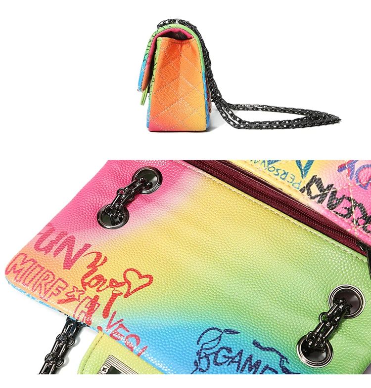 Известный бренд сумки дизайнерские женские роскошные женские сумки для женщин граффити сумка через плечо Икра Кроссбоди сумки женские сумки