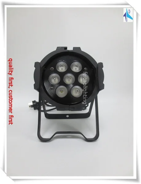 

8 pieces aluminum hosing led small par DMX 512 control 7*12 W rgbw 4 in 1 mini led par can