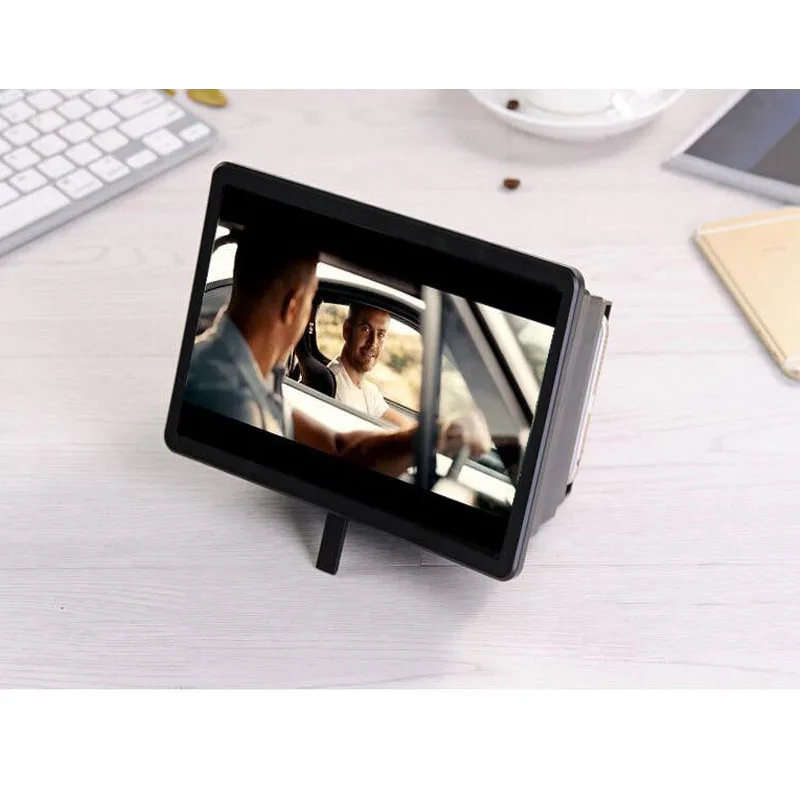 3D увеличительное стекло для экрана мобильного телефона HD защита для глаз усилитель для экрана мобильного телефона Выдвижной кронштейн