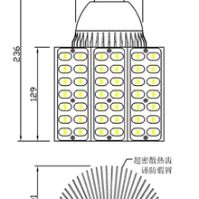 1 шт./лот 42 Вт 48 Вт светодио дный уличном фонарном E26/27/40 светодио дный базы мозоли вращения 360 градуса, AC85-265V Вход Напряжение, ip54, ce Rohs