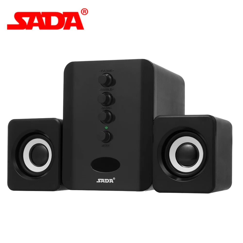 

SADA D-202 USB Wired Speaker Bluetooth Computer Speakers Sound Box Combination Speaker Stereo Bass Subwoofer for PC Smart Phones