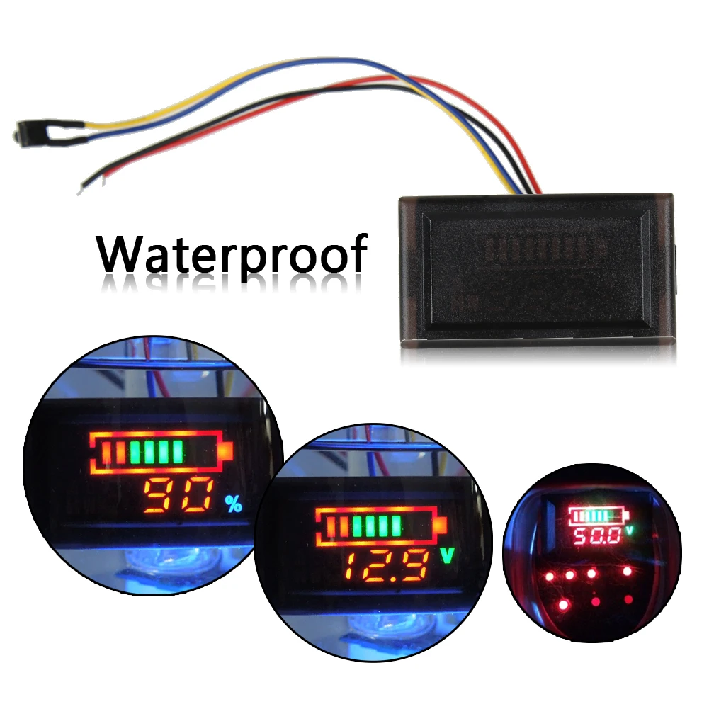Multi function Waterproof Red LED AC Digital Voltmeter Electric