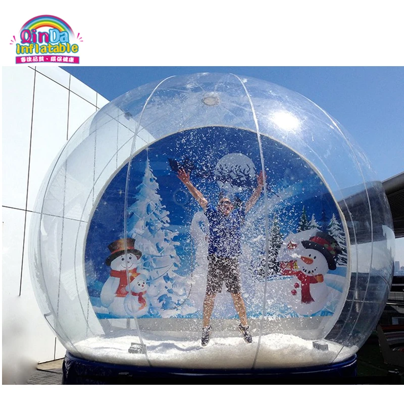 christmas decoration custom empty snow globe inflatable christmas decoration custom empty snow globe inflatable