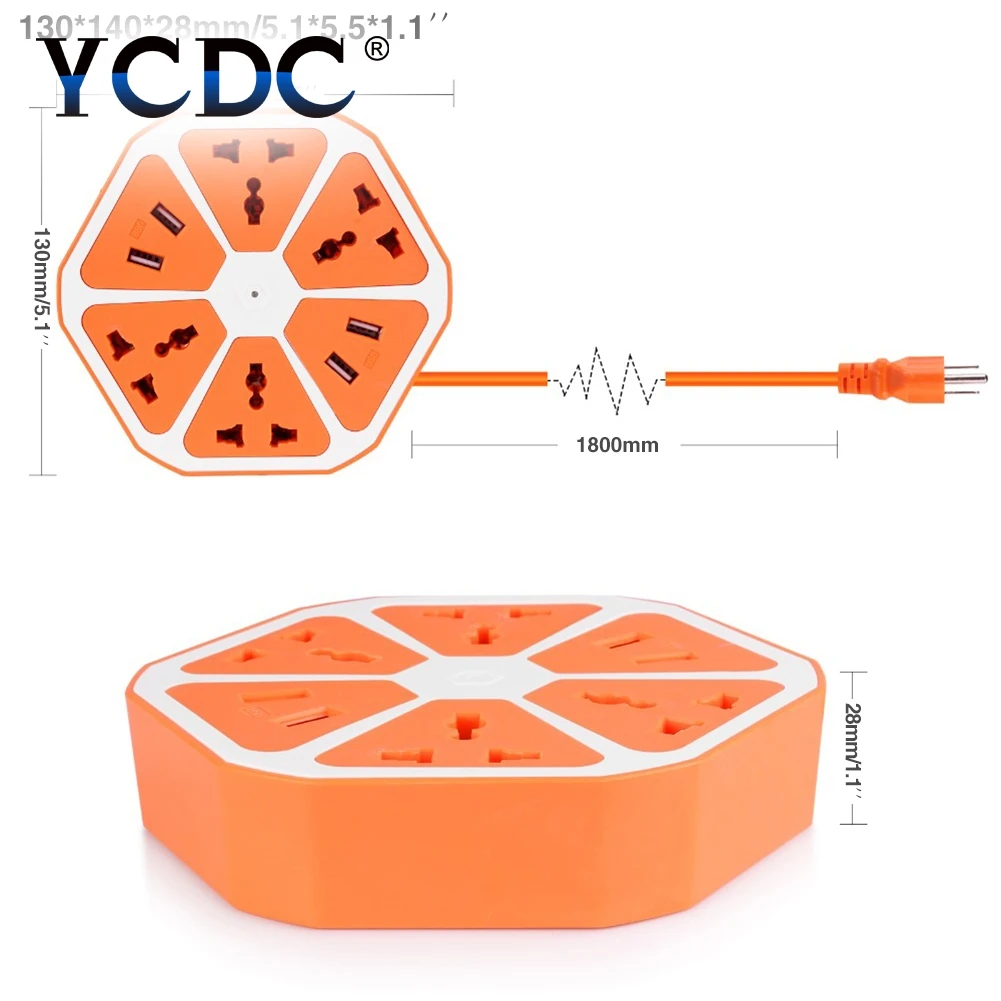 YCDC EU 5 в 2.1A Волшебная настенная розетка с 4 портами usb 4 розетки, настенная вилка, расширенный блок питания, розетка, адаптер