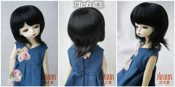 JD025 1/8 1/6 модный короткий парик BJD с челкой для размера 5-6 дюймов 6-7 дюймов кукла мягкий синтетический мохер кукла аксессуары