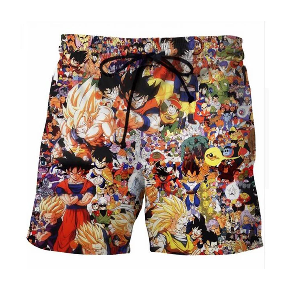 Аниме Boardshort Для мужчин дракон шары штаны Летние Купальники быстросохнущая шорты «Аниме» Мужской сексуальные пляжные шорты Быстрая