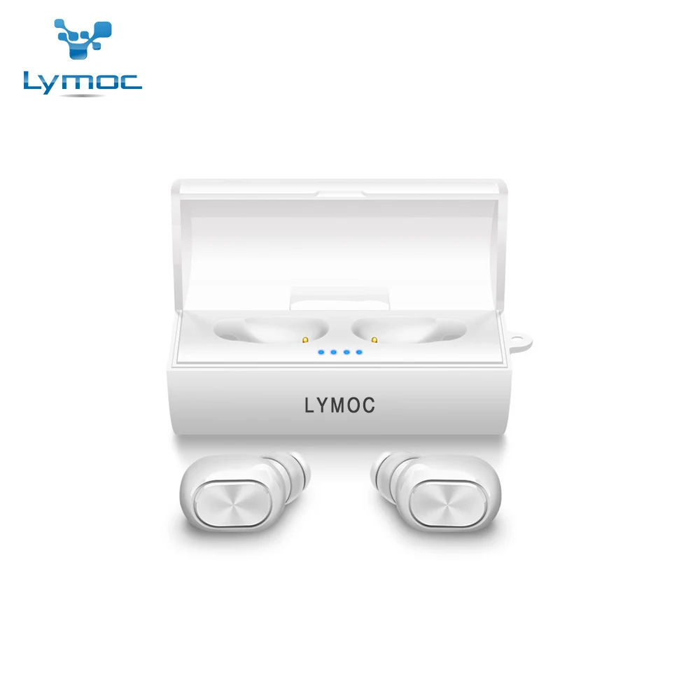 LYMOC Q1s 5,0 Bluetooth наушники TWS беспроводные наушники стерео 3D гарнитуры спортивные IPX5 Водонепроницаемый Двойной HD микрофон для iPhone samsung - Цвет: Q1s 5.0 White