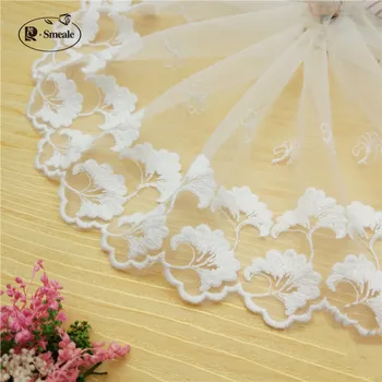 

5Yards Width 14cm Cotton Wire Embroidered Lace Fabric , DIY Handmade Lace Materials, Clothing Accessories Lace Trim RS464