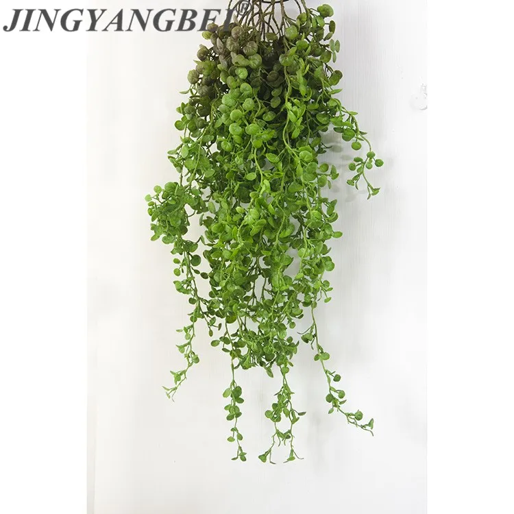 

Plastic Hanging Green Vine Walled leaflets wedding decorative Watercress leaf pine simulation plant Flower accessories
