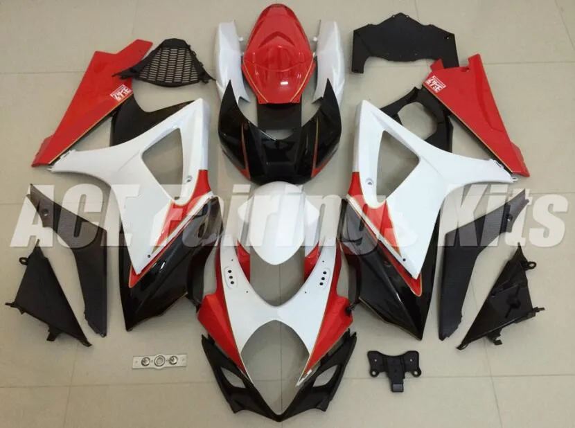 

TOP New Motorcycle Fairings kit Fit For Suzuki GSXR1000 K7 2007 2008 GSXR-1000 07 08 ABS Bodywork custom red white Cool