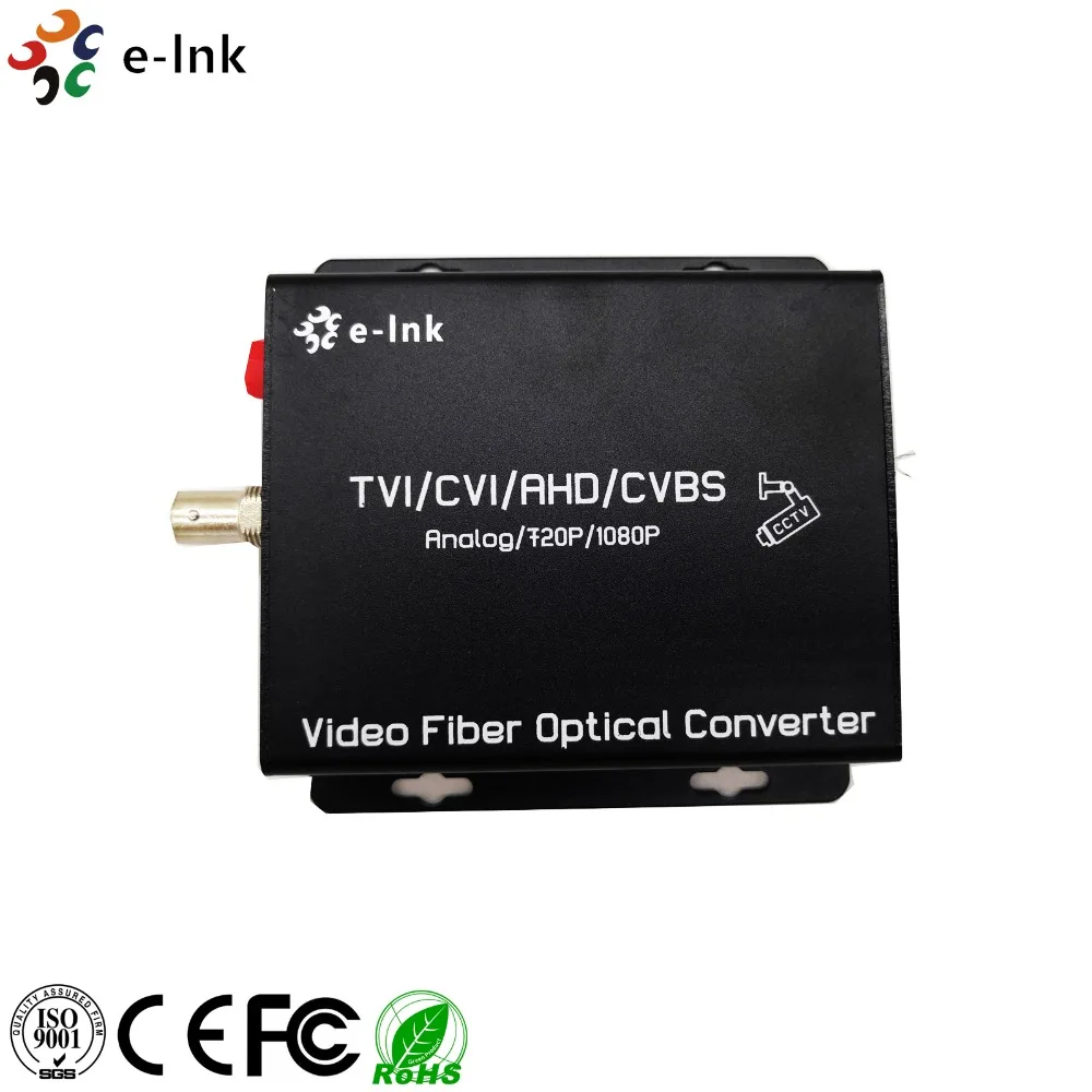 

1Ch AHD TVI CVI to fiber Transceiver for 1080P camera