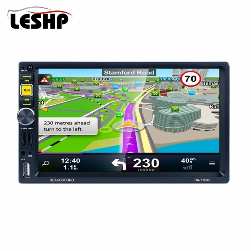 

RK-7159G 7" Full HD 1080P Car DVD MP5 Player GPS Navigator Bluetooth FM/RDS Radio 2Din Car Multimedia Player Support Mirrorlink